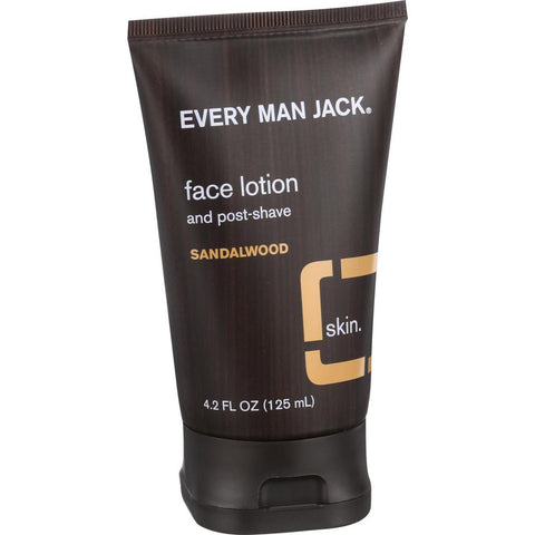 Every Man Jack Face Lotion And Post Shave - Sandalwood - 4.2 Oz