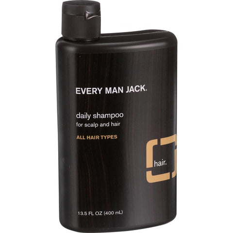 Every Man Jack Daily Shampoo - Scalp And Hair - All Hair Types - Sandalwood - 13.5 Oz