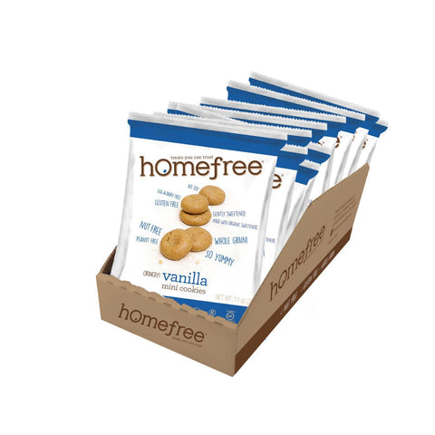 Homefree Gluten Free Vanilla Mini Cookies - 1.1 Oz - Case Of 10