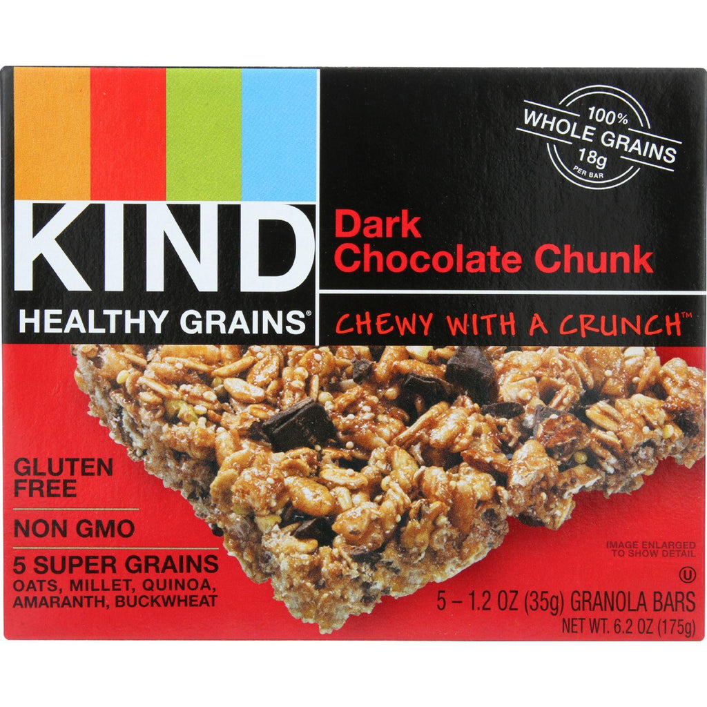 Kind Bar - Granola - Healthy Grains - Dark Chocolate Chunk - 5-1.2 Oz - Case Of 8