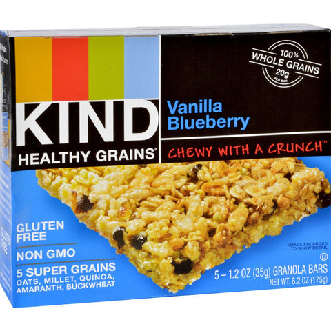 Kind Bar - Granola - Healthy Grains - Vanilla Blueberry - 1.2 Oz - 5 Count - Case Of 8