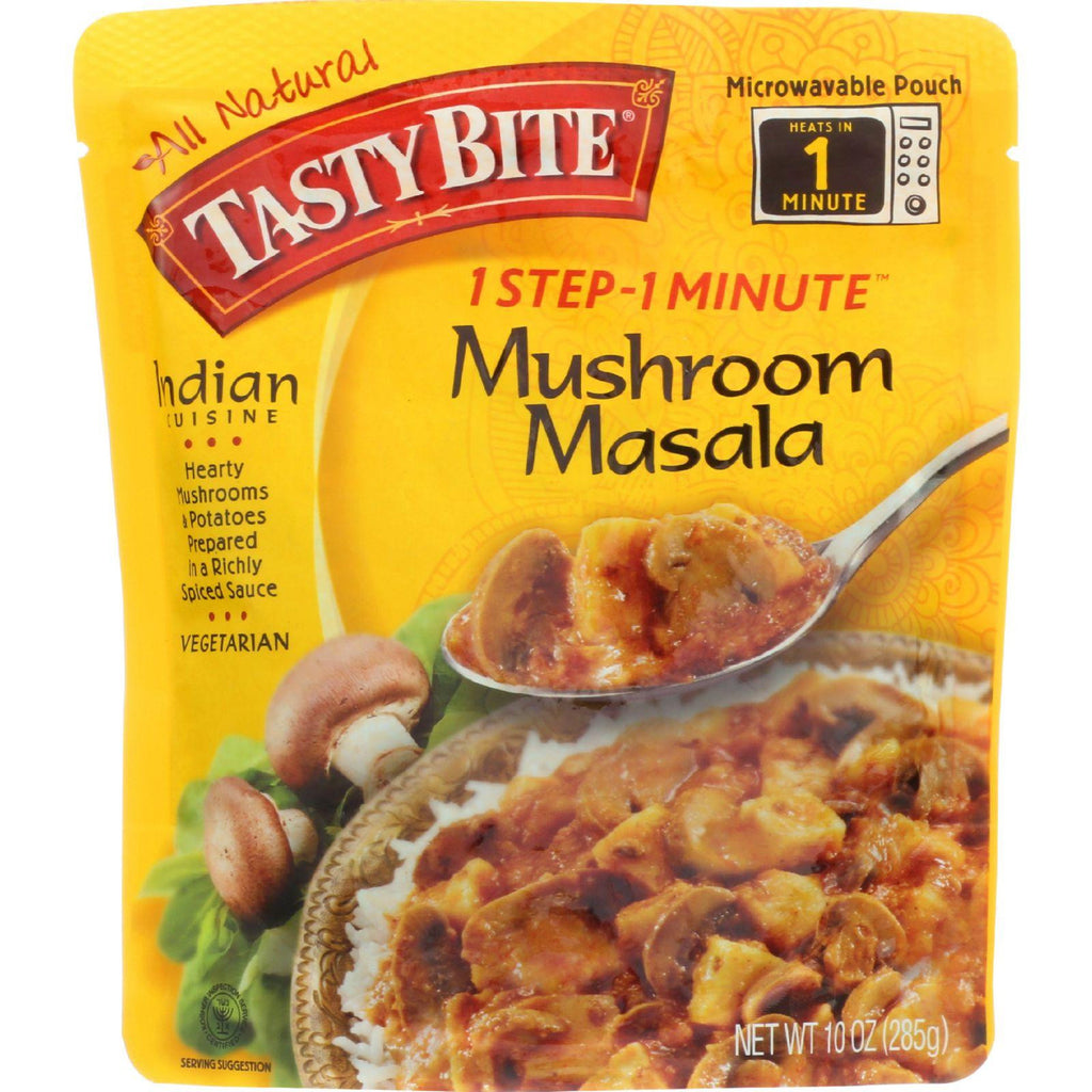 Tasty Bite Entree - Indian Cuisine - Mushroom Masala - 10 Oz - Case Of 6