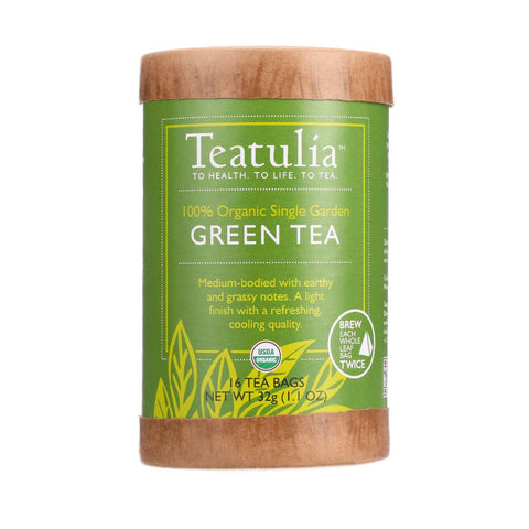 Teatulia Tea - Organic - Green - Eco-canister - 16 Bags - Case Of 6