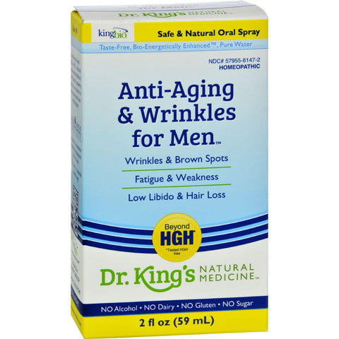 King Bio Homeopathic Anti Aging And Wrinkles - Men - 2 Oz