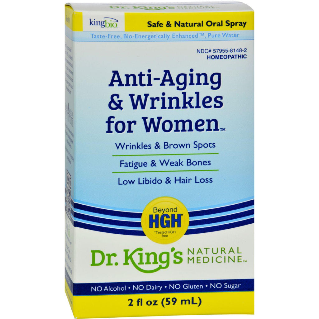 King Bio Homeopathic Anti Aging And Wrinkles - Women - 2 Oz