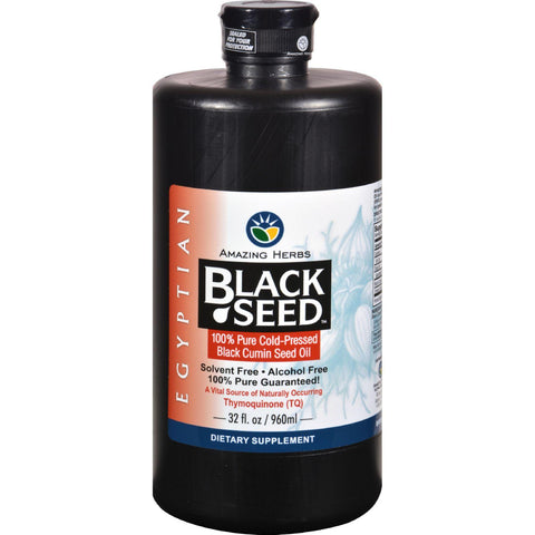 Amazing Herbs Black Seed Oil - Cold Pressd - Egyptian - 32 Fl Oz