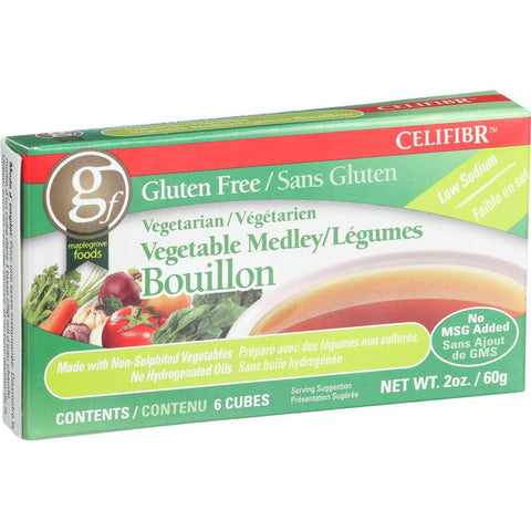 Celifibr Soup Bouillon Cubes - Vegetable Medley - 2 Oz - Case Of 12