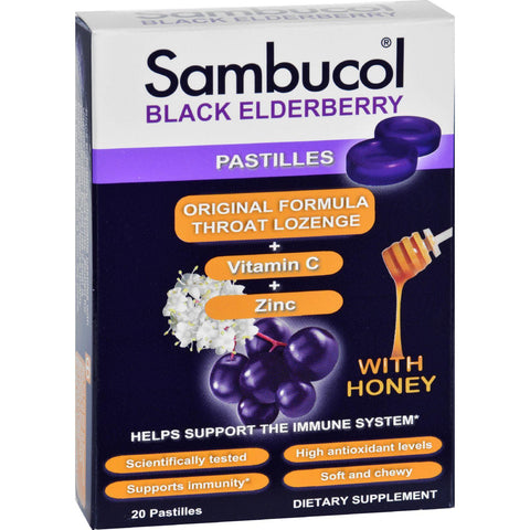 Sambucol Pastilles - Black Elderberry - 20 Ct