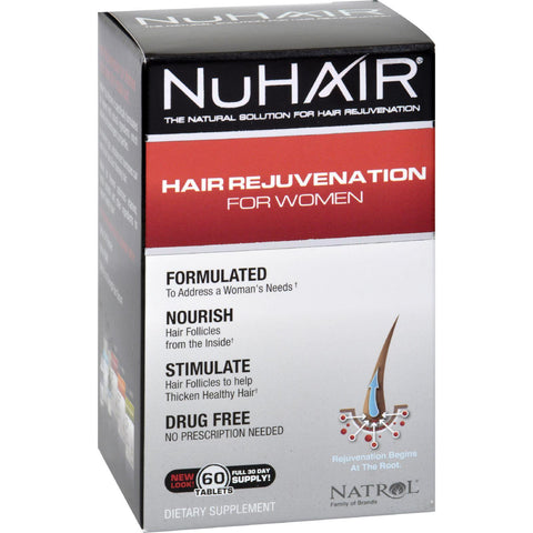 Natrol Hair Regrowth - Nuhair Women - 60 Tablets