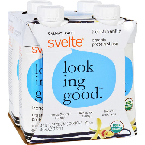 Svelte Protein Shake - Organic - French Vanilla - 11 Fl Oz - Case Of 24