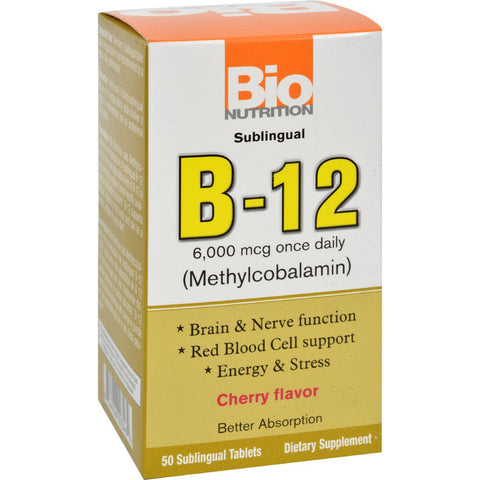 Bio Nutrition B12 Sublingual - 6000 Mcg - 50 Tablets