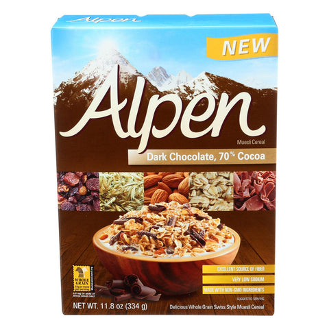 Alpen Muesli Cereal - Dark Chocolate - Case Of 12 - 11.8 Oz.
