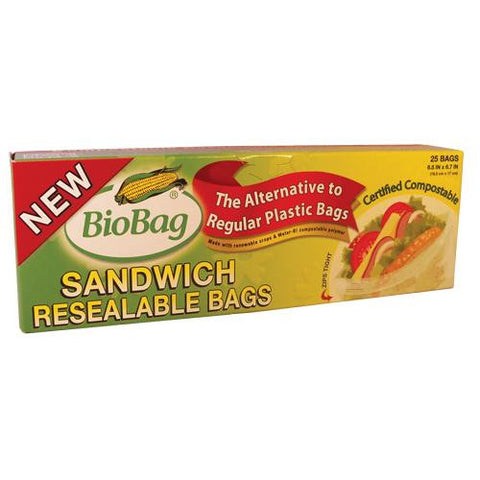 Biobag Resealable Sandwich Bags