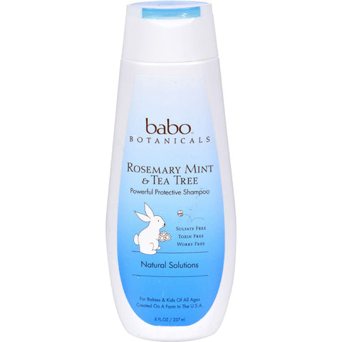 Babo Botanicals Shampoo - Lice Repel Rosemary Mint And Tea Tree - 8 Oz