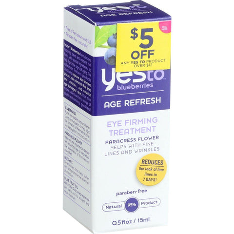 Yes To Blueberries Eye Firming Treatment - Age Refresh - .5 Oz