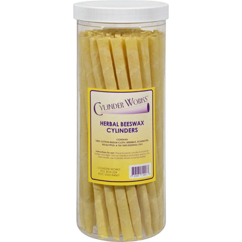 Cylinder Works Cylinders - Herbal Beeswax - 50 Ct