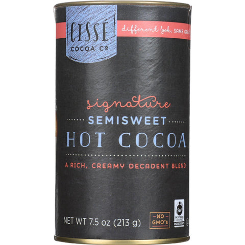 Cisse Hot Cocoa Mix - Fair Trade - Semisweet - 7.5 Oz - Case Of 4