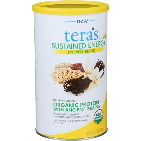 Tera's Whey Sustained Energy - Bourbon Vanilla - 12 Oz
