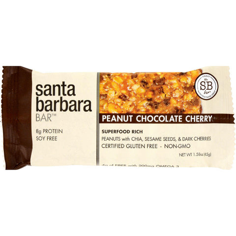 Santa Barbara Bars - Peanut Chocolate Cherry - Pack Of 12