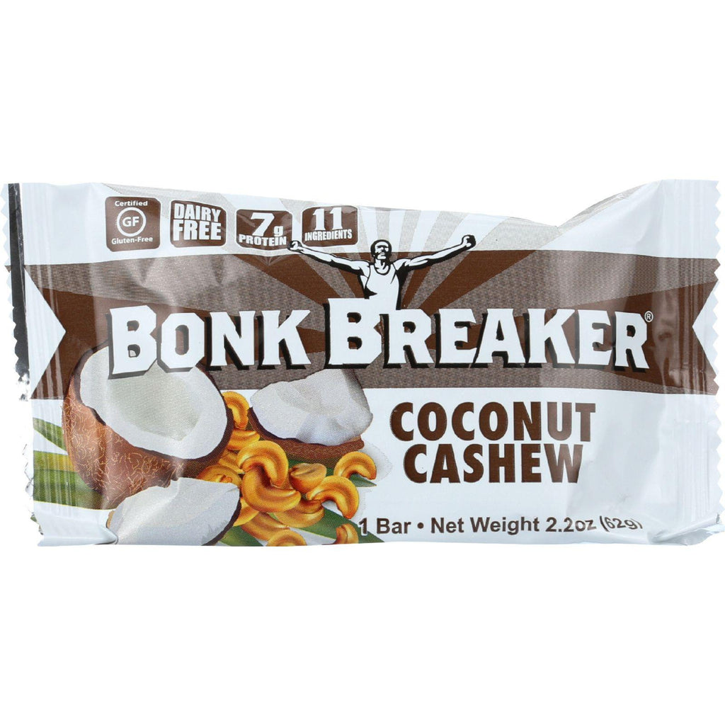 Bonk Breaker Energy Bar - Coconut Cashew - 2.2 Oz - Case Of 12