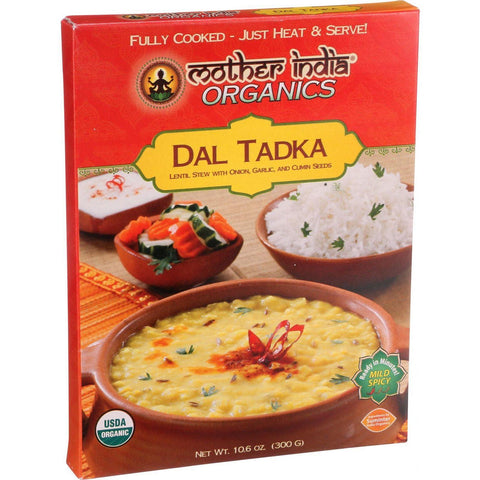 Mother India Organic Dal Tadka - 10.6 Oz - Case Of 6