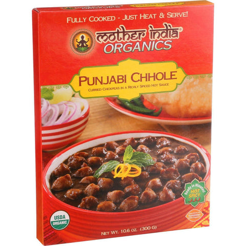 Mother India Organic Punjabi Chhole - 10.6 Oz - Case Of 6
