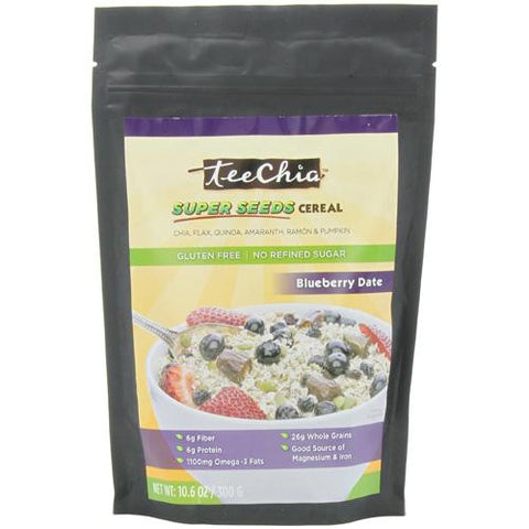 Teechia Cereal - Super Seeds - Blueberry Date - 10.6 Oz - 1 Case