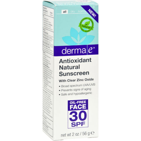 Derma E Sunscreen - Facial Antioxidant - 2 Oz