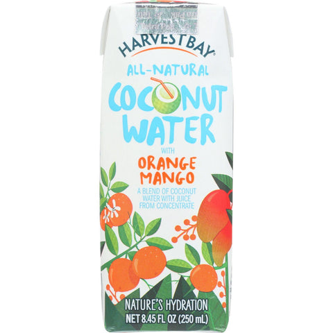 Harvest Bay Coconut Water - Orange Mango - 8.45 Oz - Case Of 12