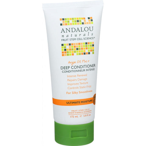 Andalou Naturals Conditioner - Ultimate Moisture Deep - Argan Oil Plus - 6 Oz