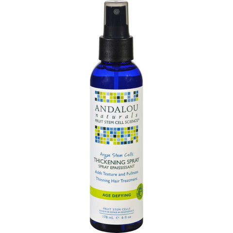 Andalou Naturals Thickening Spray - Argan Stem Cells - 6 Oz