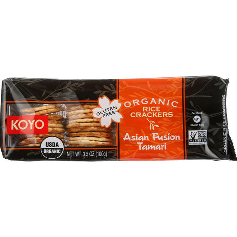 Koyo Rice Crackers - Organic - Asian Sesame Tamari - 3.5 Oz - Case Of 12