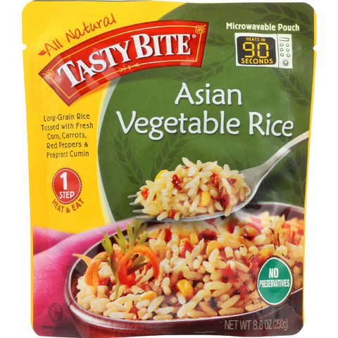 Tasty Bite Rice - Asian Vegetable - 8.8 Oz - Case Of 6