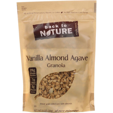 Back To Nature Granola - Vanilla Almond Agave - 11 Oz - Case Of 6