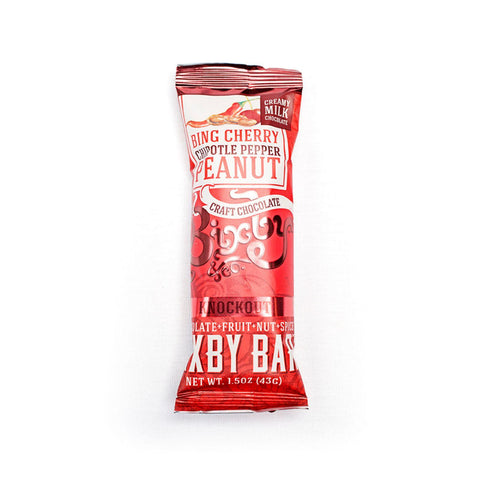 Bixby Bar - Knockout - Milk Chocolate Bing Cherry Chipotle Pepper Peanut - 1.5 Oz Bars - Case Of 12