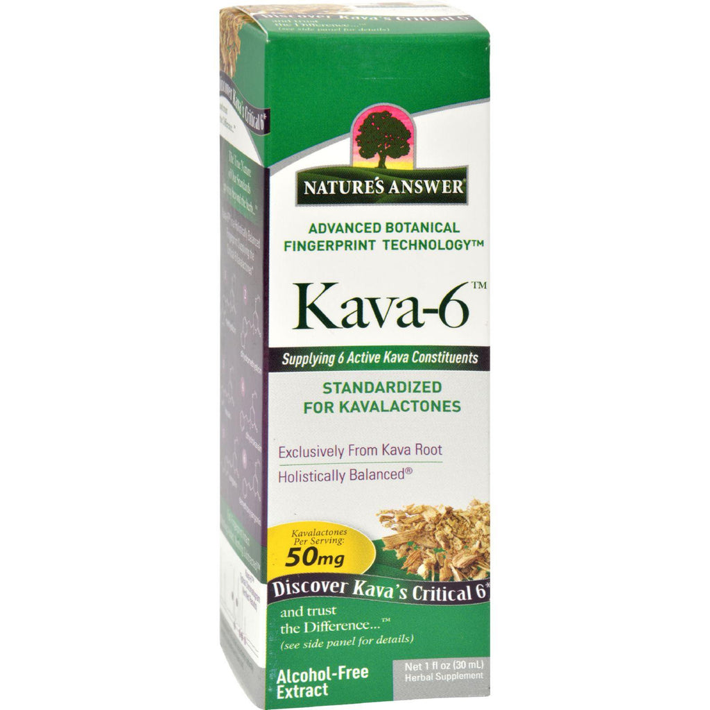 Nature's Answer Kava 6 Extract - Alcohol Free - 1 Oz