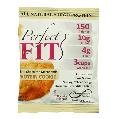 Perfect Cookie Protein Cookie - White Chocolate Macadamia - 1.41 Oz - Case Of 12