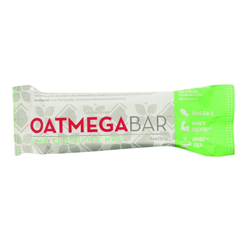 Oatmegabar Protein Bar - Dark Chocolate Mint Crisp - 1.8 Oz Bars - Case Of 12