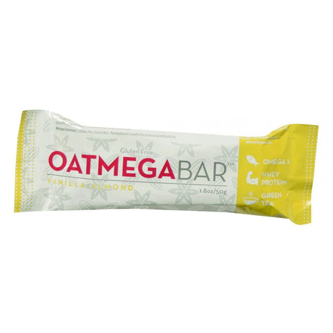 Oatmegabar Protein Bar - Vanilla Almond Crisp - 1.8 Oz Bars - Case Of 12
