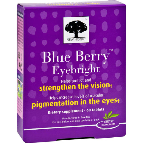 New Nordic Blue Berry Eyebright - 60 Tablets