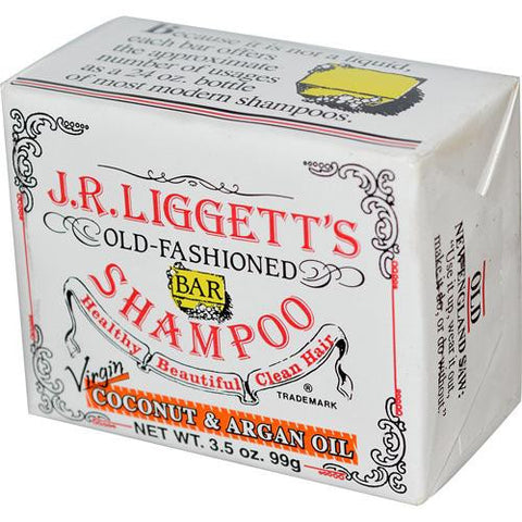 J.r. Liggett's Old Fashioned Bar Shampoo Counter Display - Virgin Coconut And Argan Oil - 3.5 Oz - Case Of 12