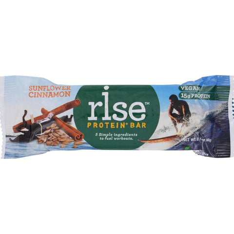Rise Protein Plus Bar - Sunflower Cinnamon - 2.1 Oz - Case Of 12