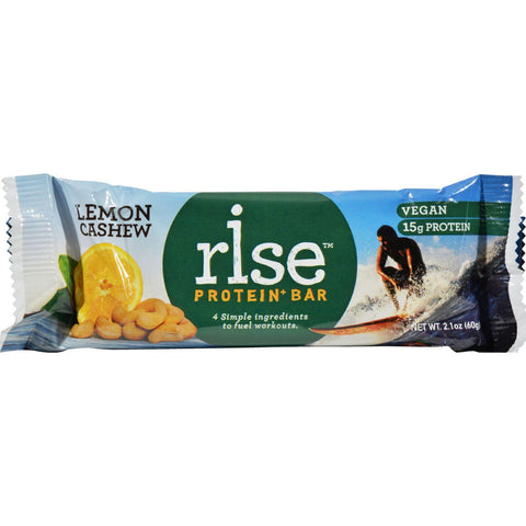 Rise Protein Plus Bar - Lemon Cashew - 2.1 Oz - Case Of 12