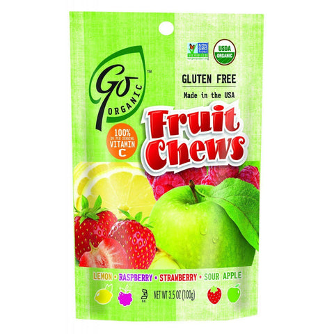 Go Organic Fruit Chews - 3.5 Oz - Case Of 6