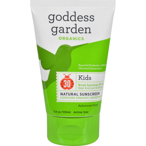 Goddess Garden Sunscreen - Organic - Sunny Kids - Spf 30 - 3.4 Fl Oz