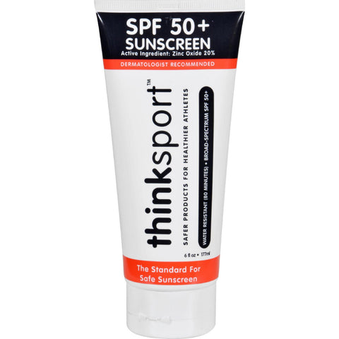 Thinksport Sunscreen - Safe - Spf 50 Plus - Family Size - 6 Oz