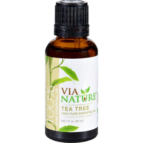 Via Nature Essential Oil - 100 Percent Pure - Tea Tree - Single - 1 Fl Oz