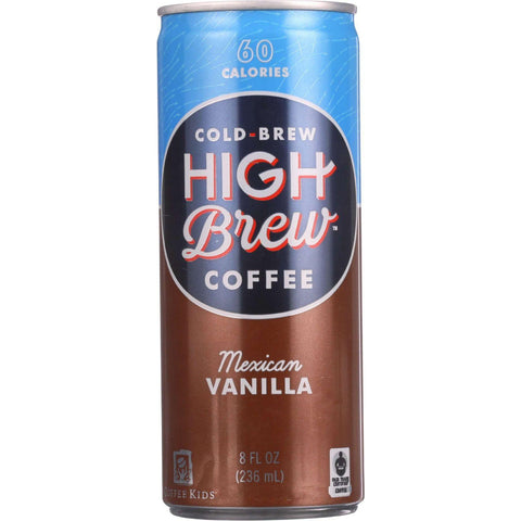 High Brew Coffee Coffee - Ready To Drink - Mexican Vanilla - 8 Oz - Case Of 12