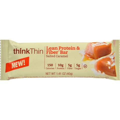 Think Products Thinkthin Bar - Lean Protein Fiber - Caramel - 1.41 Oz - 1 Case