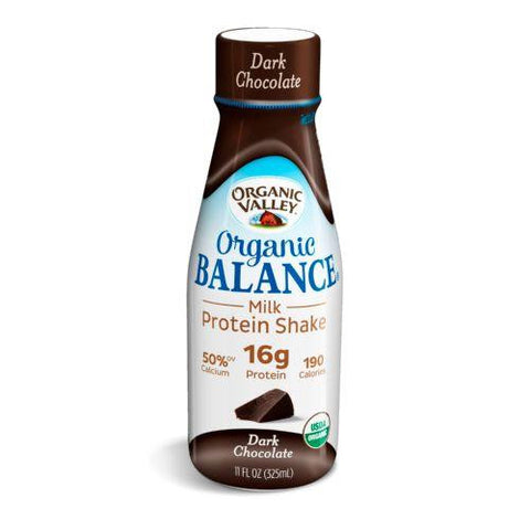 Organic Valley Balance Milk Protien Shake - Chocoloate - Case Of 12 - 11oz Bottle